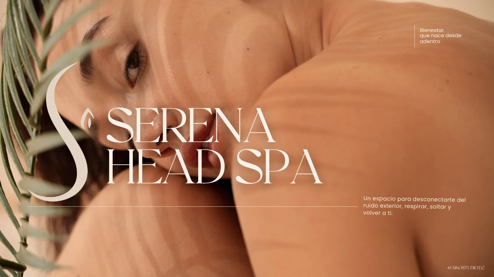 Portada de la identidad de Serena Head Spa